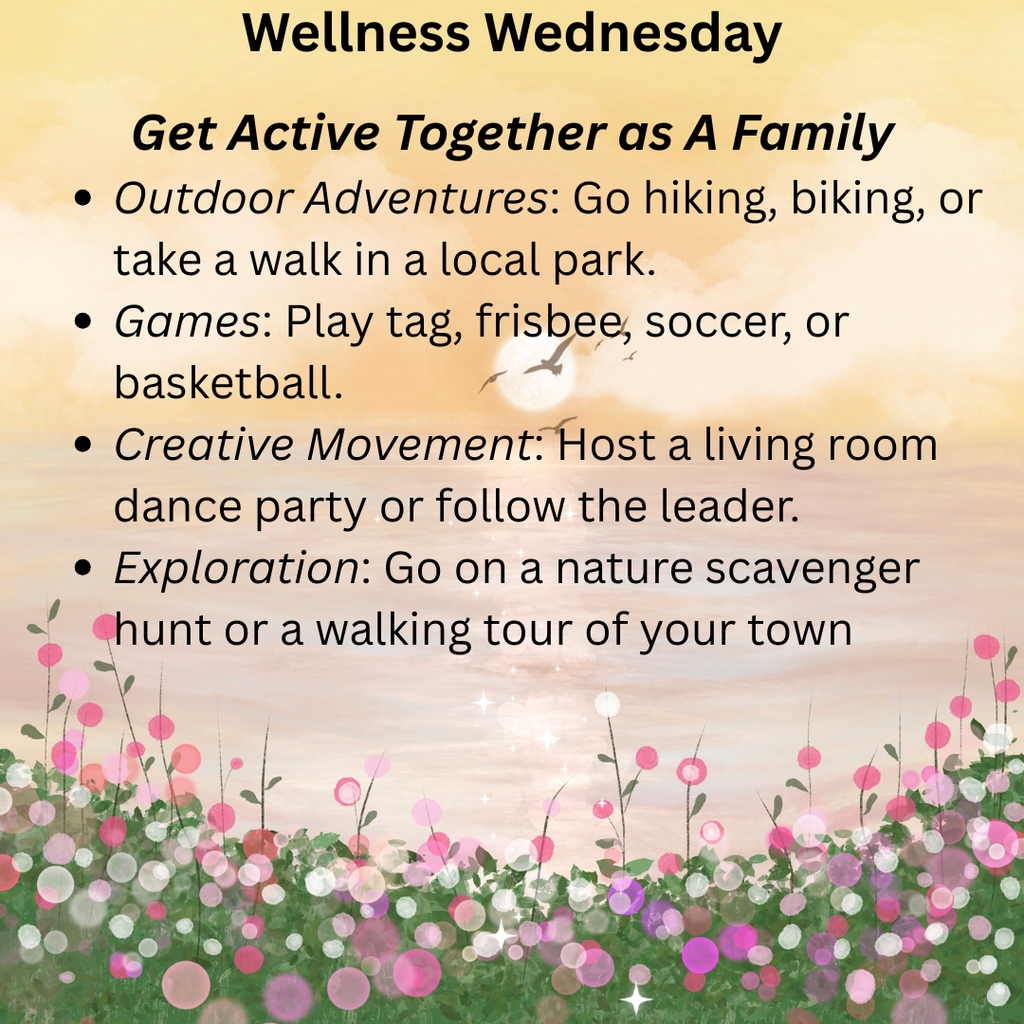 Description of how to be active as a family