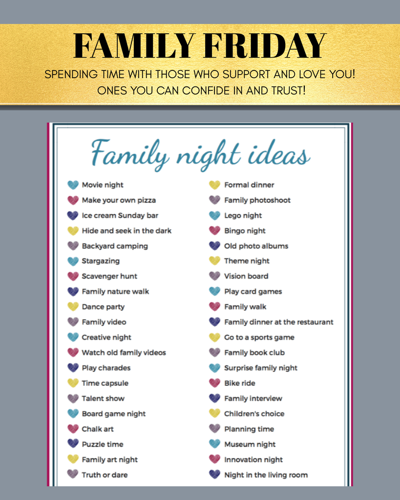 Lists of fun family activities
