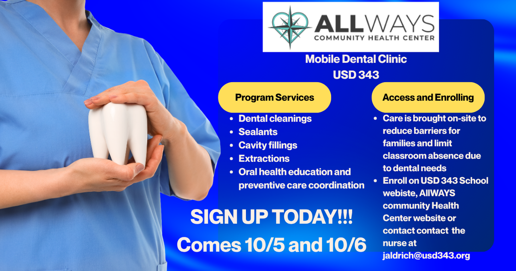 AllWays Community Health Center provides a mobile dental clinic for USED 343