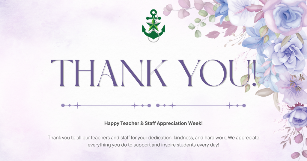 Thank you teachers and staff!