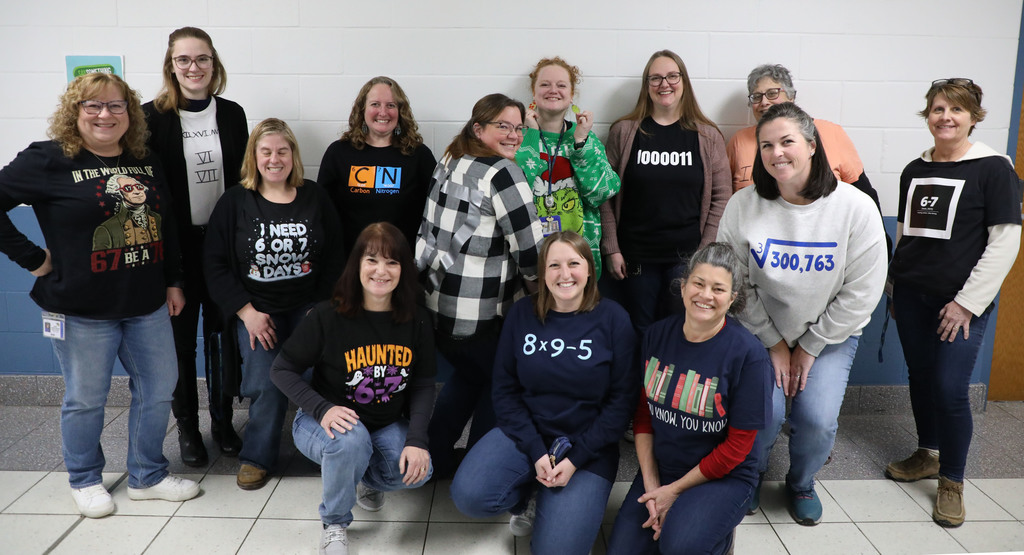 A group of teachers posing together. 