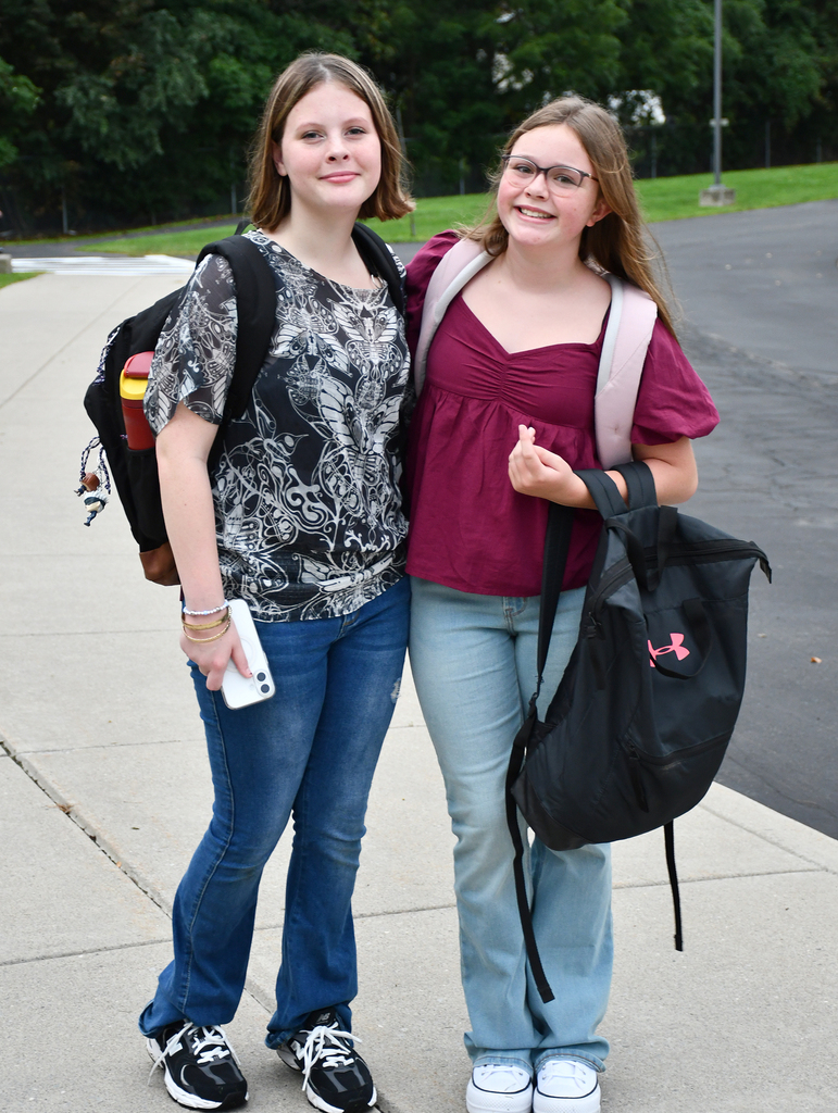 Two junior high girls. 
