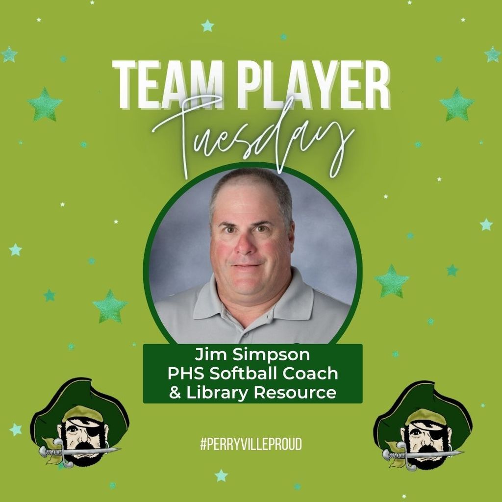 Team Player Tuesday graphic with Jim Simpson's head shot.