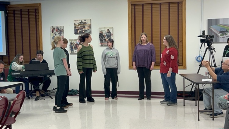 PHS choir students singing