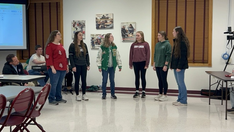 PHS Choir students singing