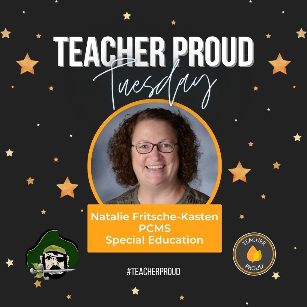 Teacher Proud Tuesday graphic for Natalie Fritsche-Kasten