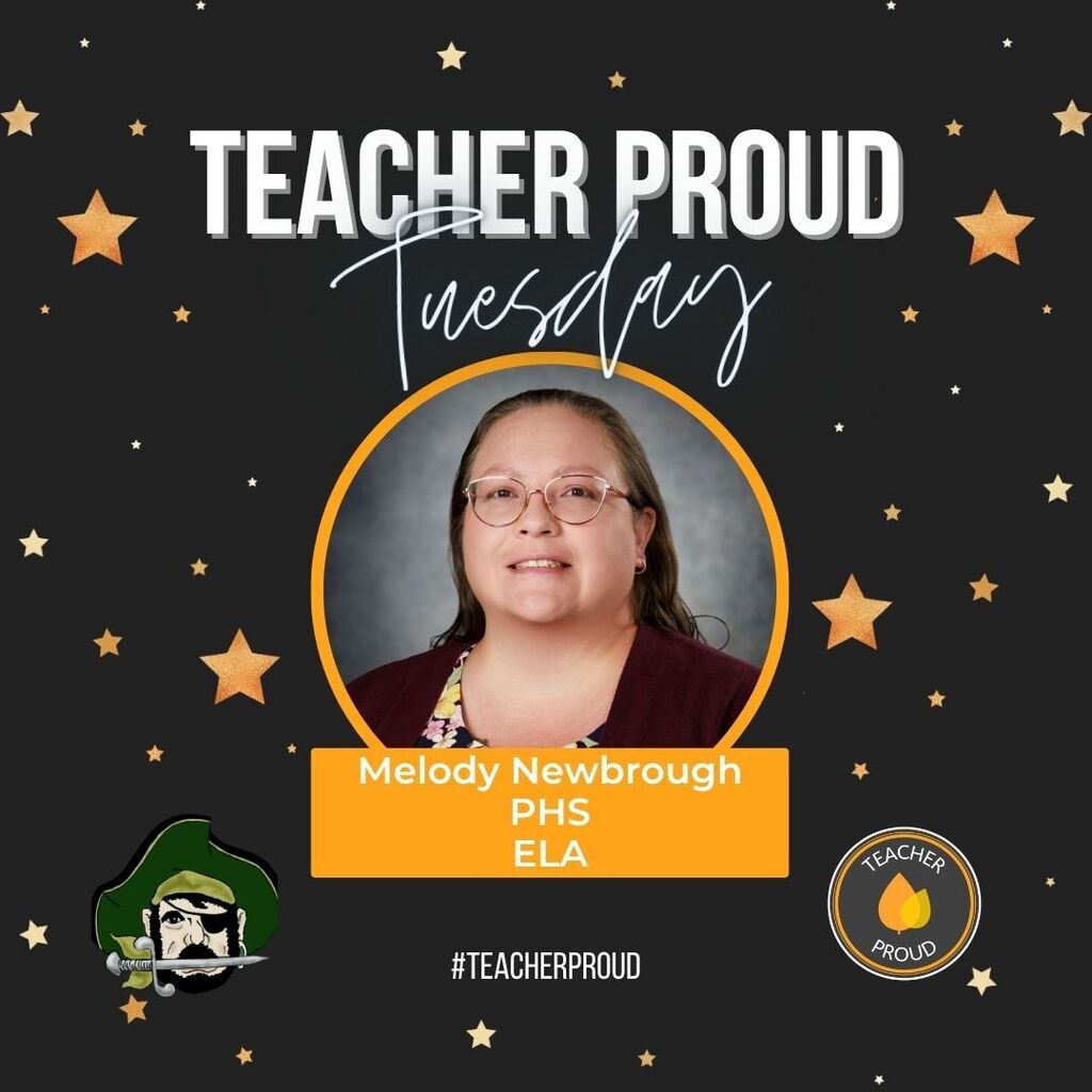 Teacher Proud Tuesday graphic for Melody Newbrough