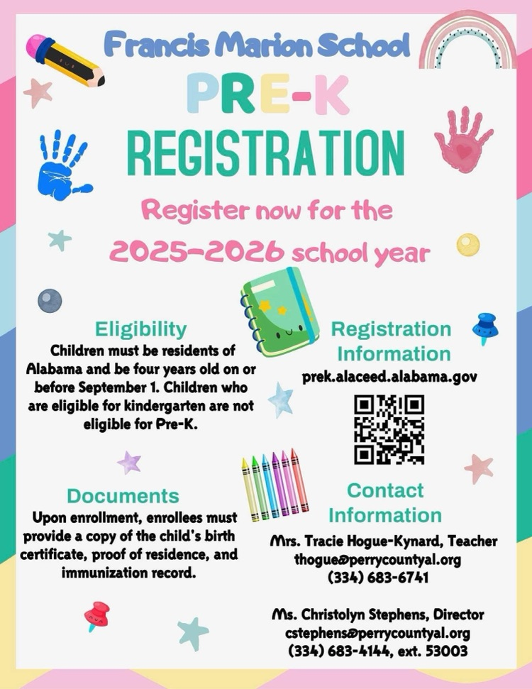 Francis Marion PreK Flyer