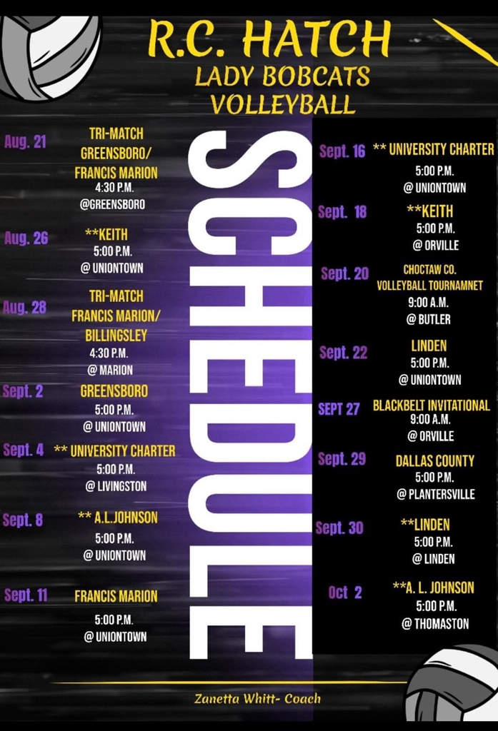 RC hatch volleyball schedule 2025