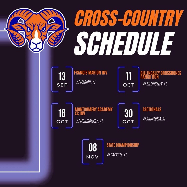 FMS Cross Country Schedule