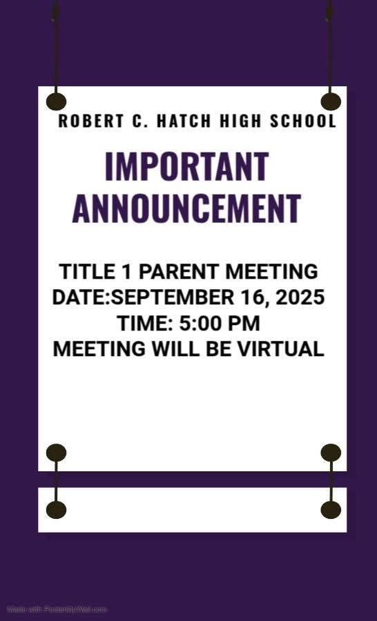 RCH Title I Virtual Meeting 