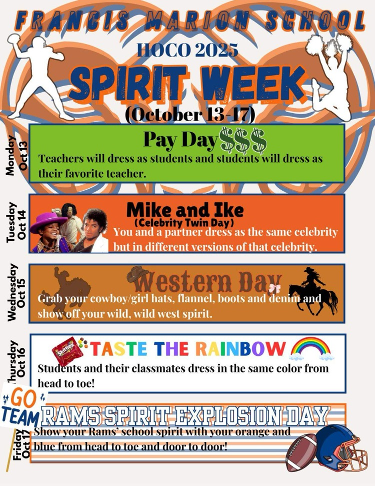 homecoming spirit week 2025
