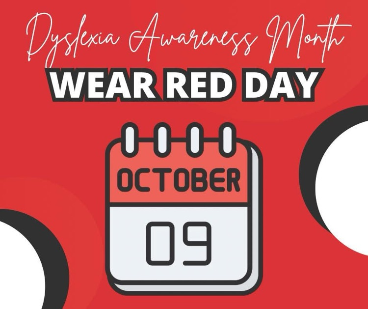 Wear Red for Dyslexia Awareness Oct 9 2025