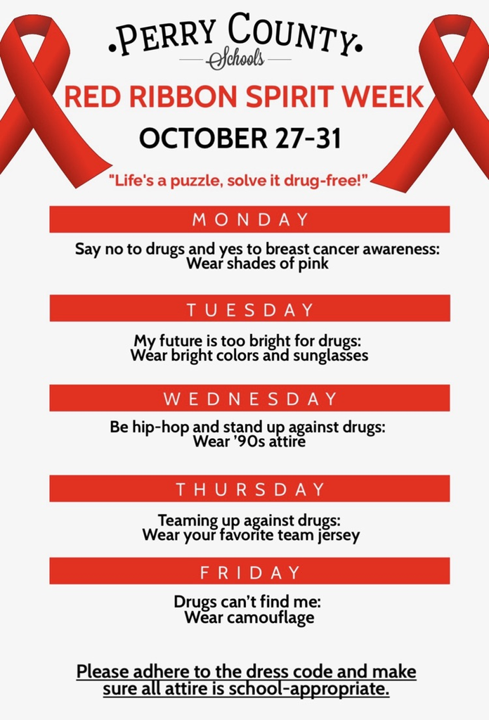 2025 red ribbon week Perry co schools