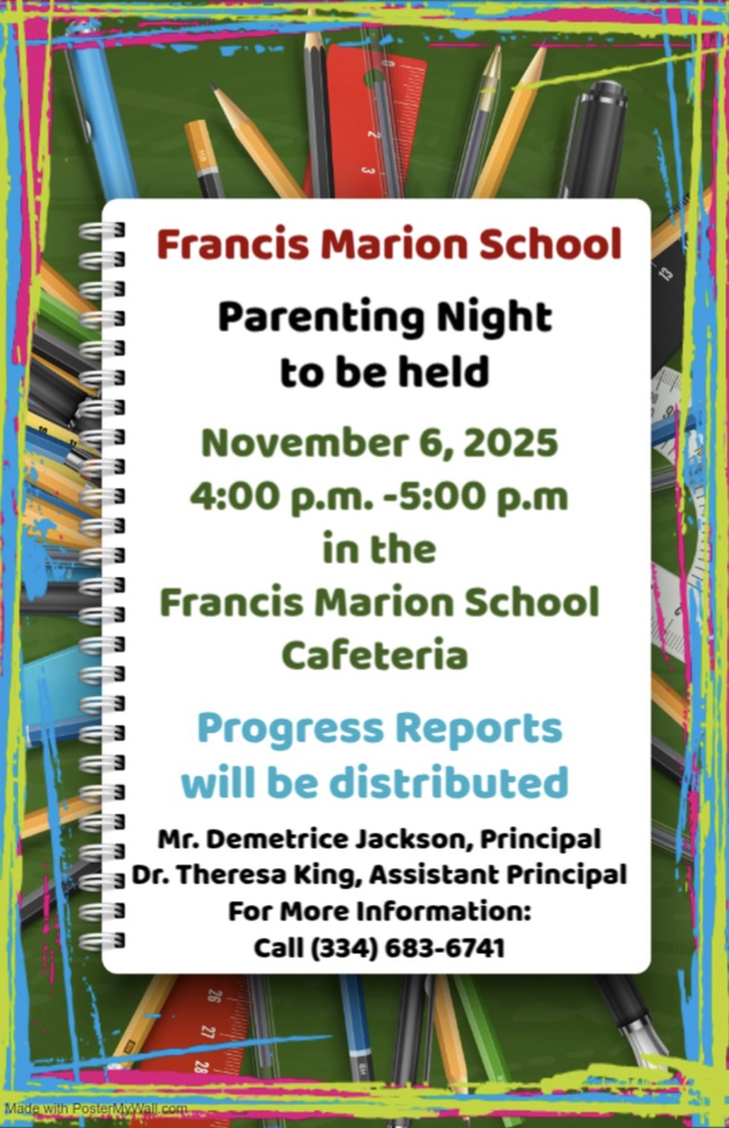Francis Marion parenting night nov 6