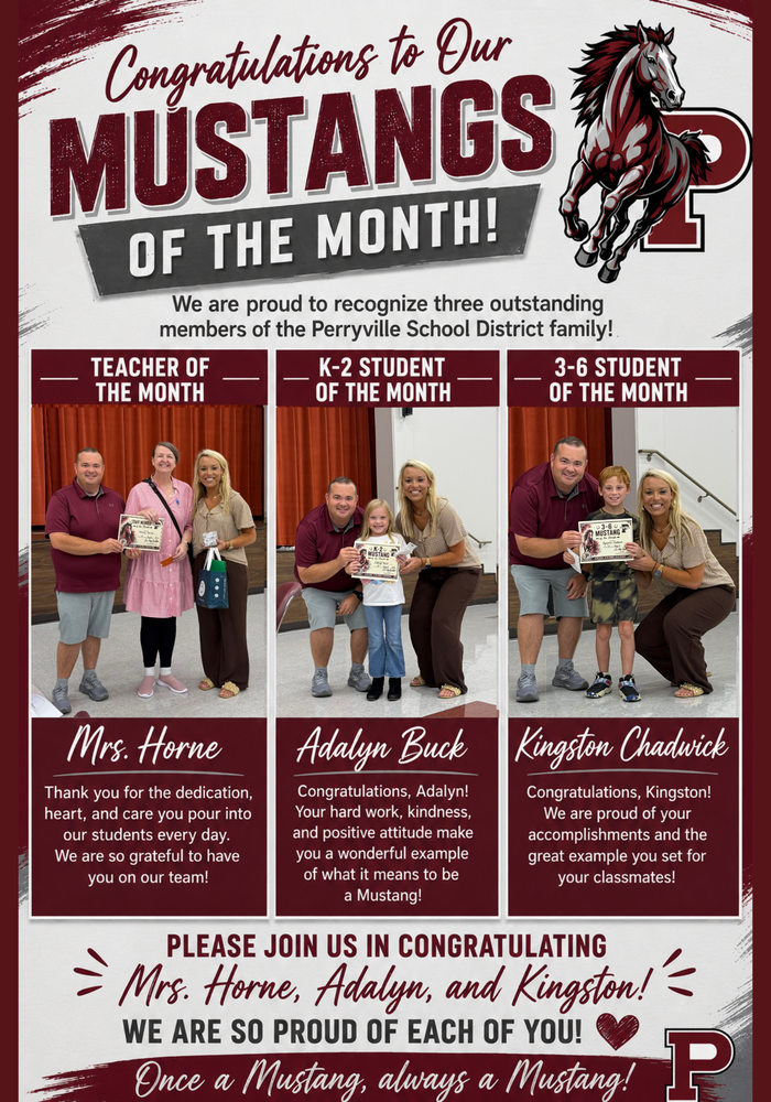 August Mustangs of the Month!