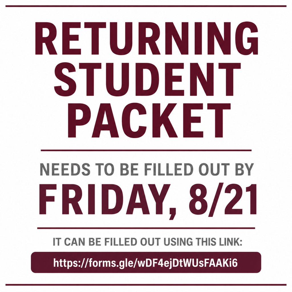 Returning Student Packet