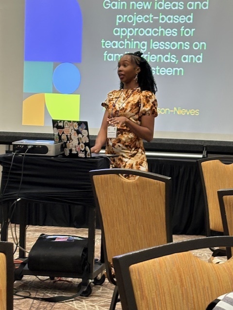 Mequail Wilkerson-Nieves presenting