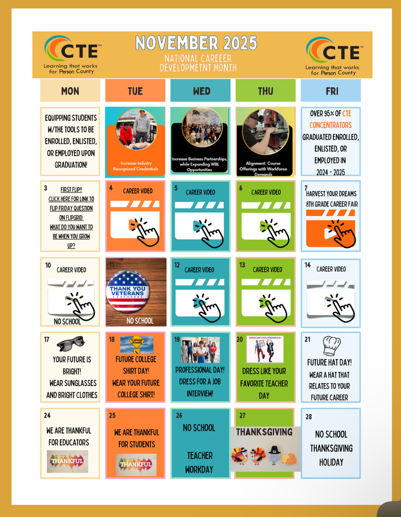 CTE Month Activities