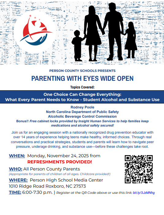 Parenting with Eyes Wide Open - Monday, November 24th