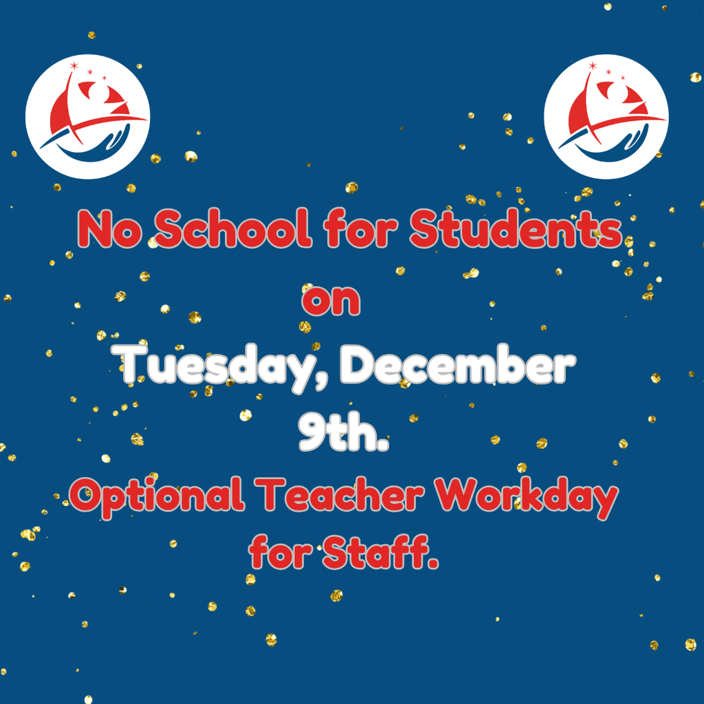 No School for Students - Tuesday, December 9th