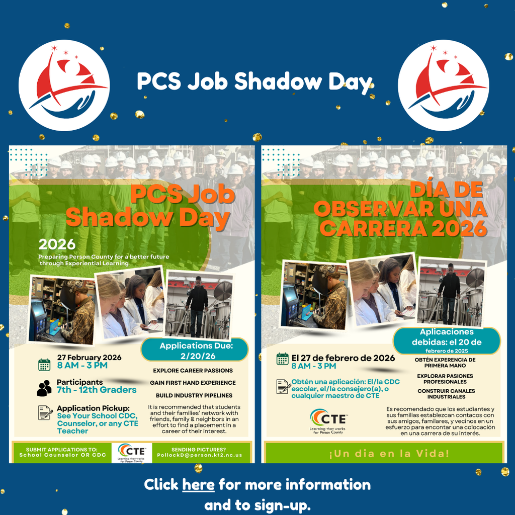 PCS Job Shadow Day