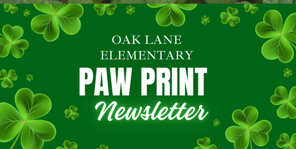 Paw Print Newsletter Clovers