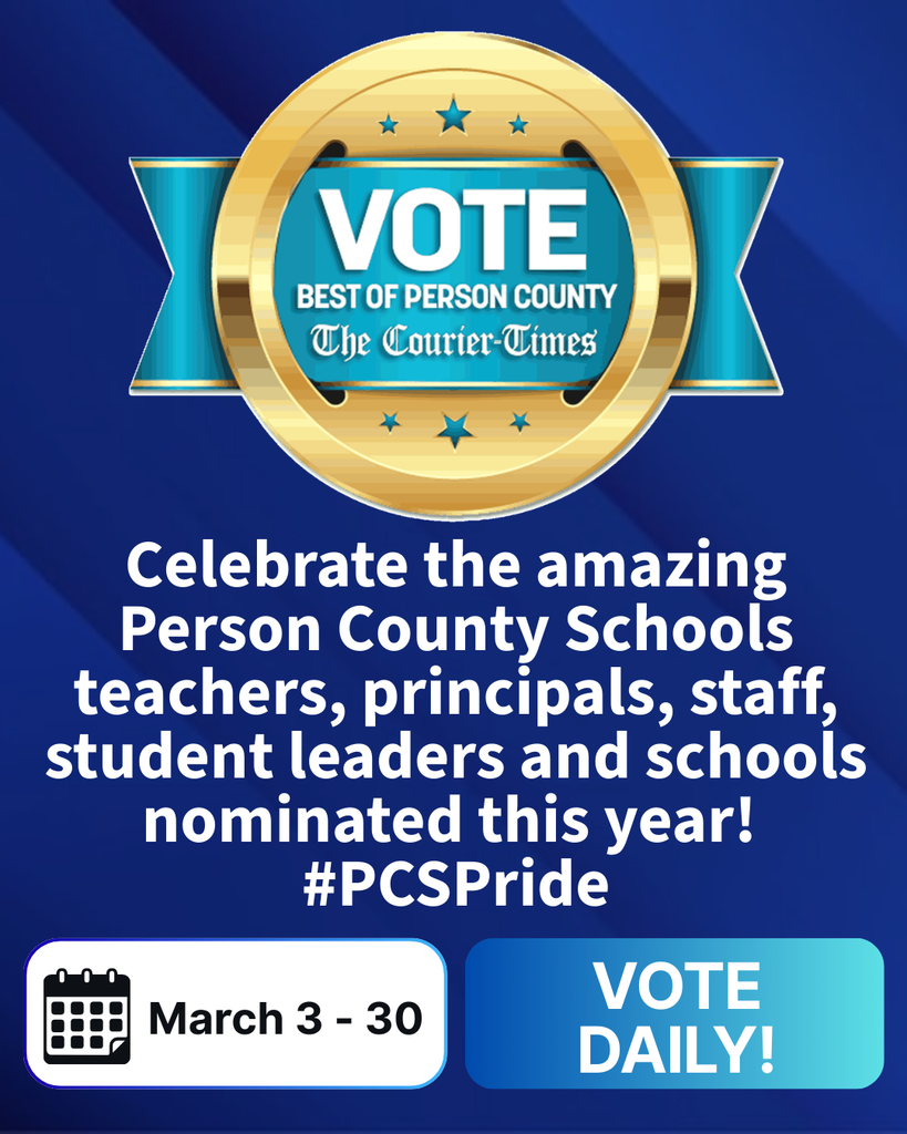 Image that encourages voting during Courier Times "Best of Person County"