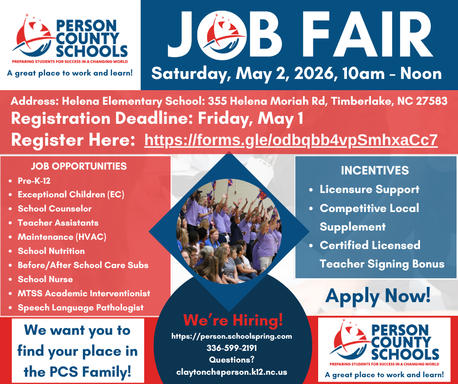 Job Fair Flyer - language in post
