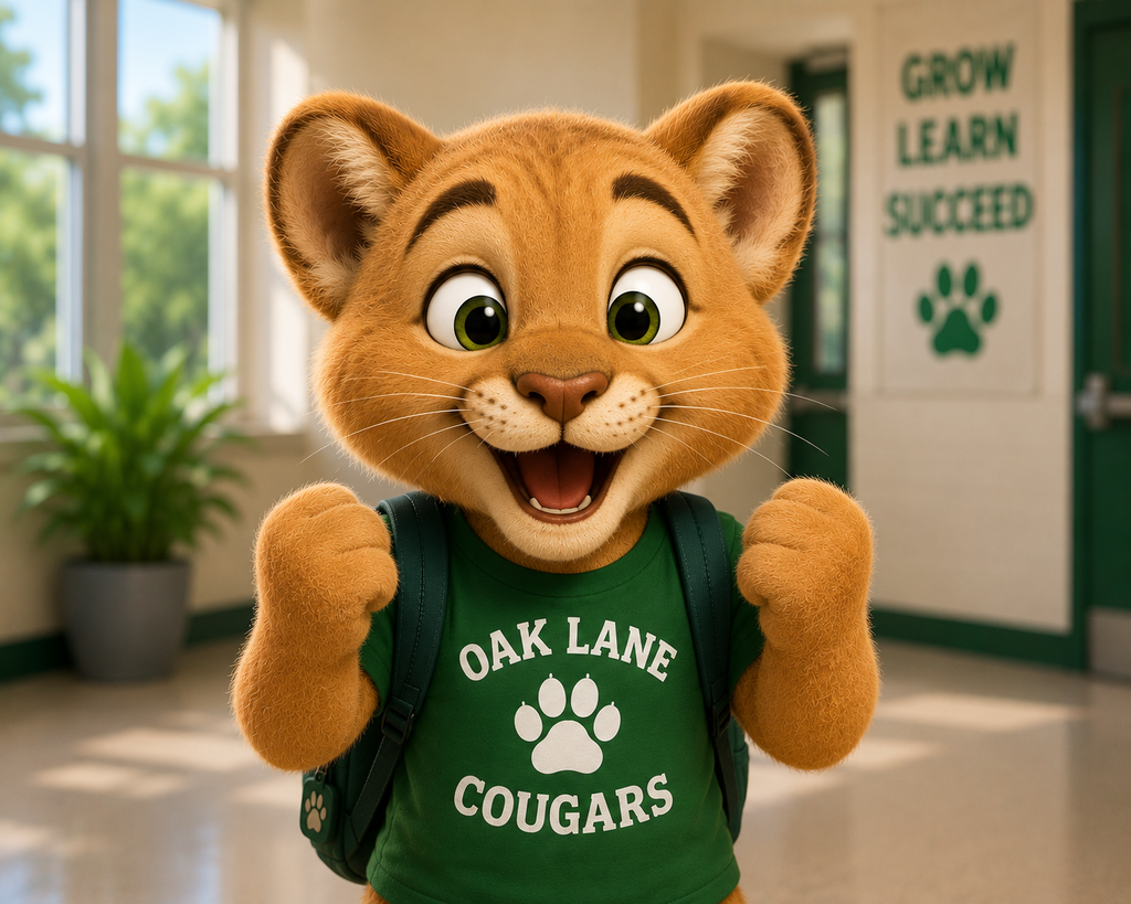 Cougar Cub with excited expression