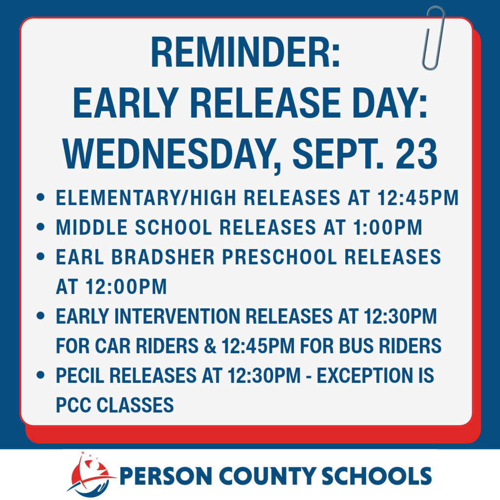 Early Release Day Graphic