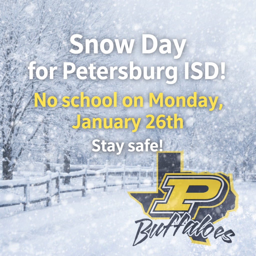 No school on Monday, January 26th. 