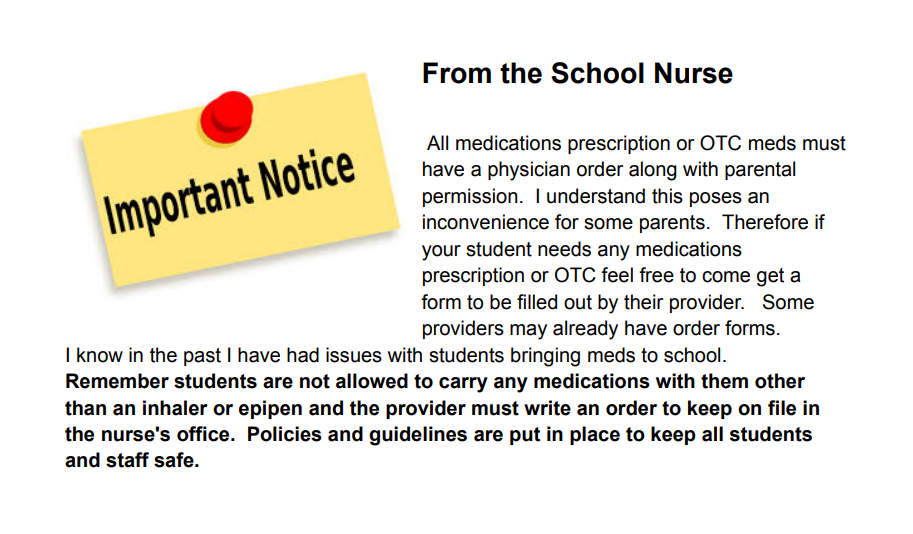 From the School Nurse