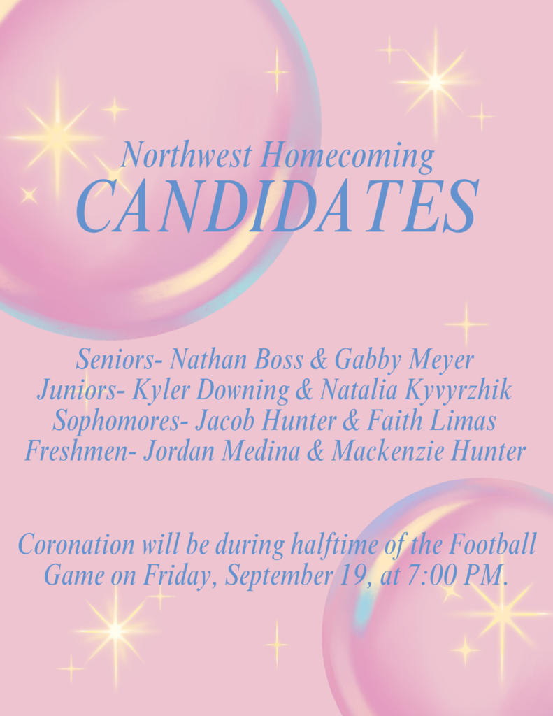 Northwest HS homecoming Candidates