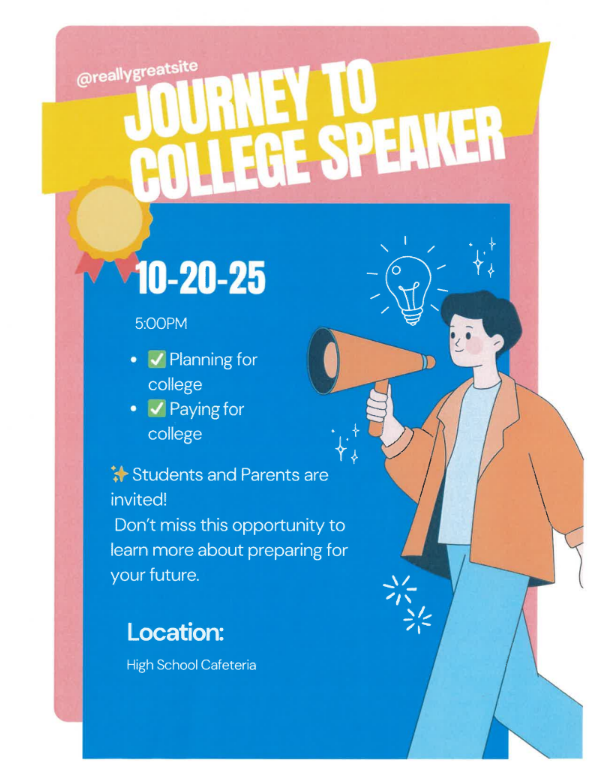 Journey to College speaker 10/20/25