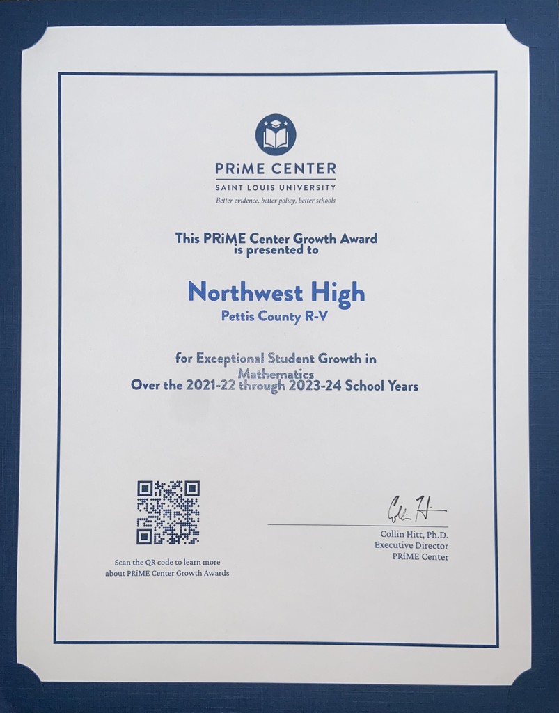 Math growth award
