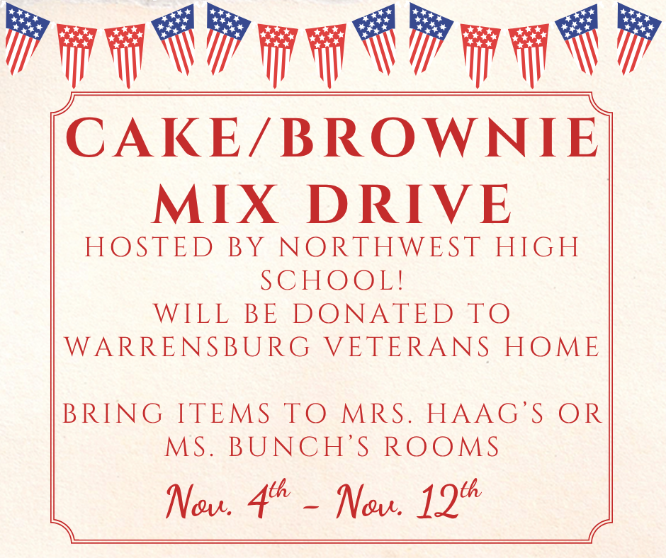 Cake/Brownie Mix drive