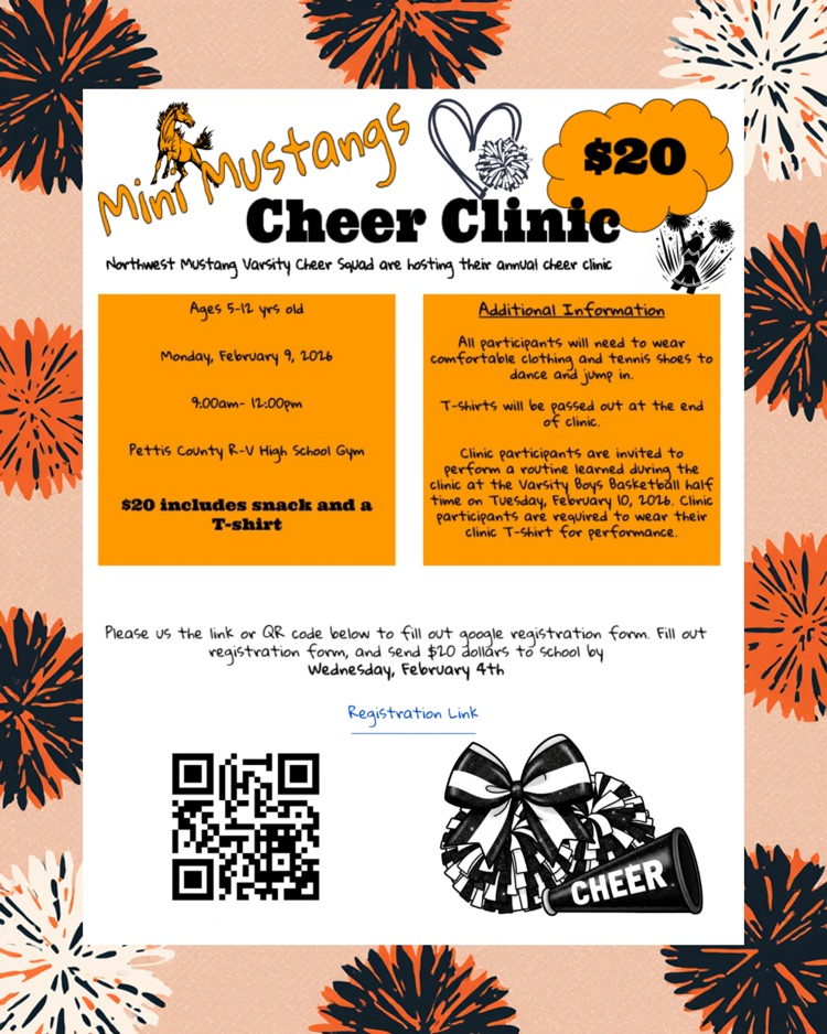 mini mustangs cheer clinic