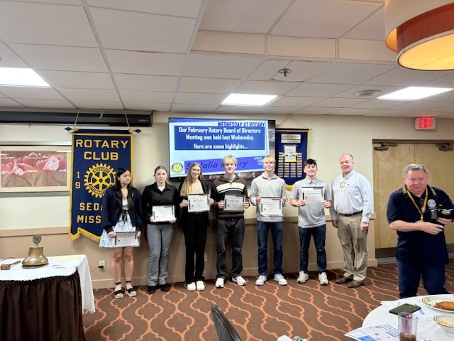 February Rotary recipients