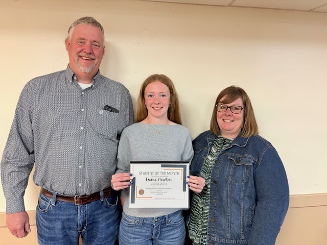 Emma Newton and parents