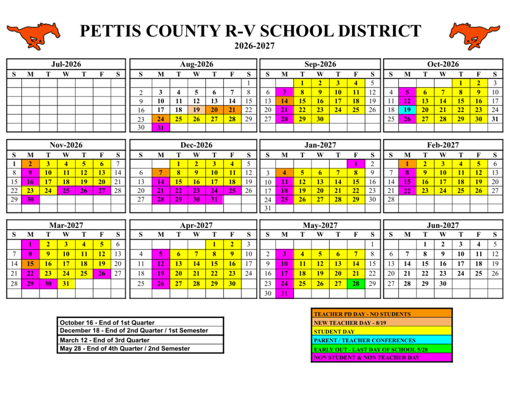 Approved District Calendar