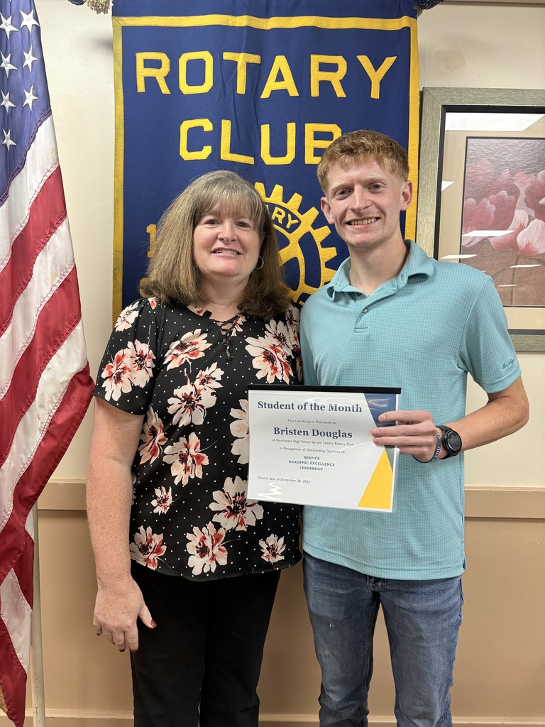 Bristen Douglas- Rotary Student of the Month for September
