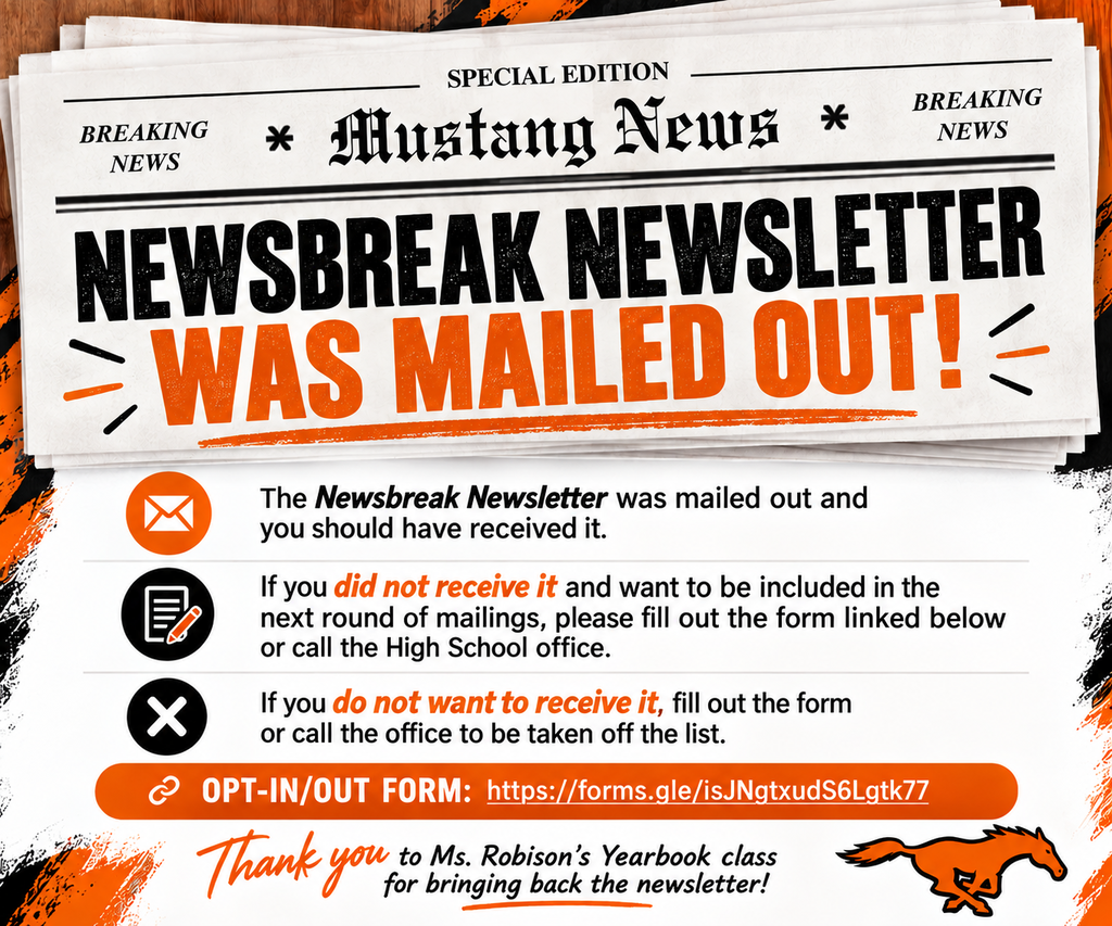 Newsbreak mailed out