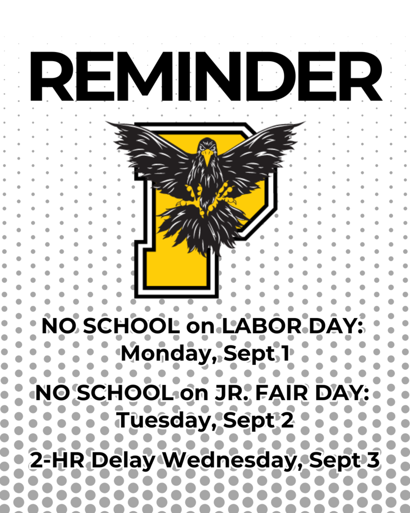 No School LAbor Day Week