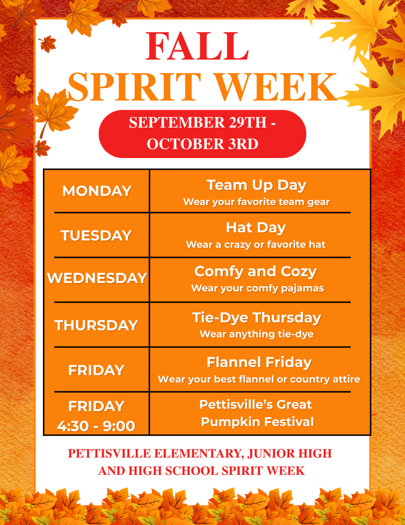 Reminder - Spirit Week