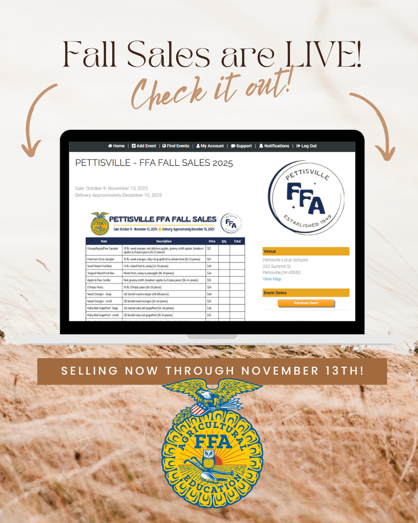 Pettisville FFA - Fall Sales