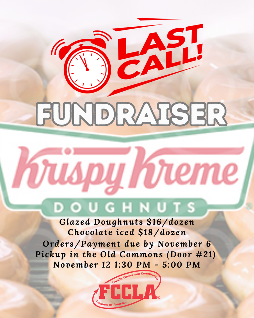 FCCLA Krispy Kreme reminders