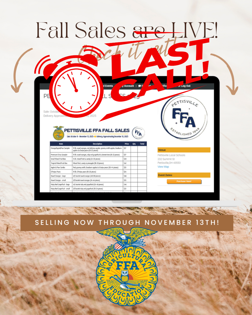 Last Call - Fall FFA Fruit Sales