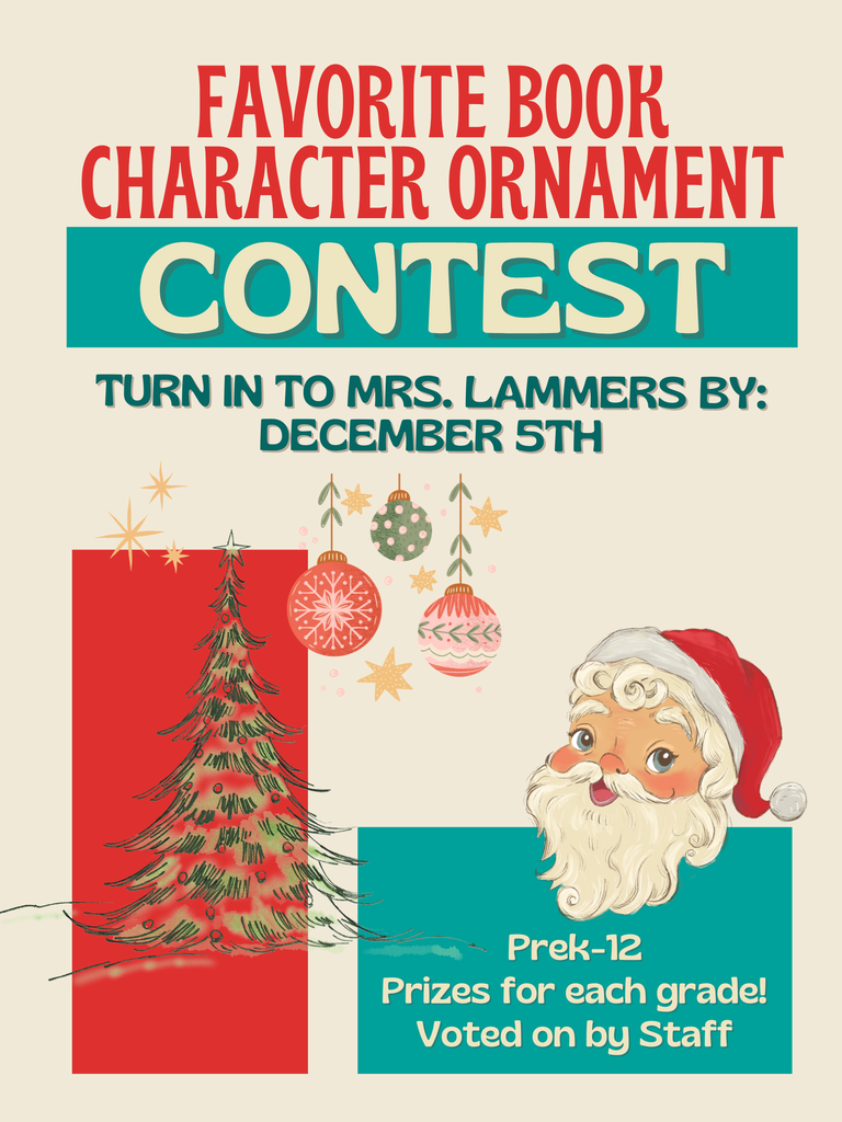 Book Character Ornament Contest