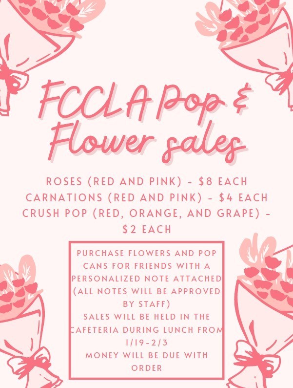 FCCLA Flower Pop Sales
